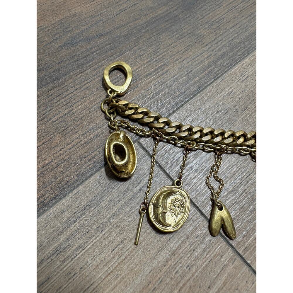 Alemais Gold Tesori Charm Bracelet Chunky Chain Nano Plated Brass - Picture 3 of 10